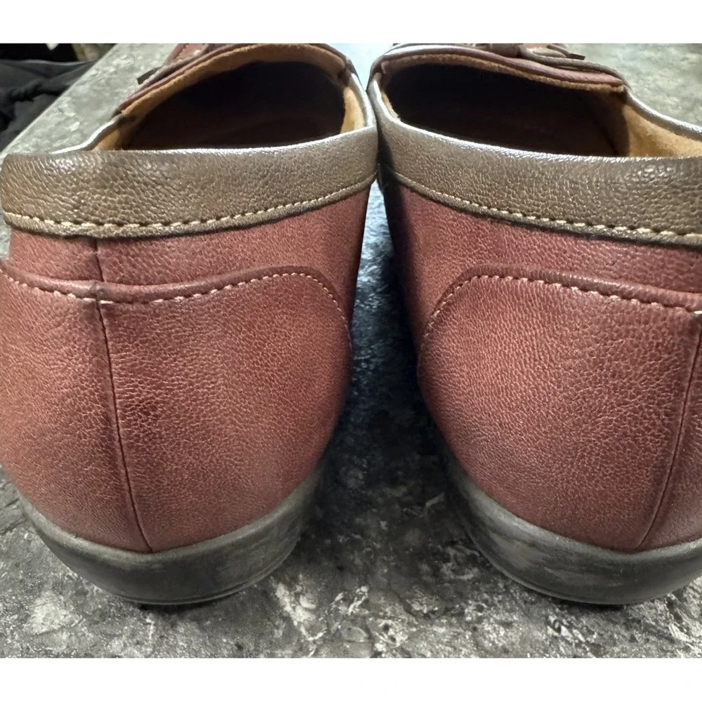 Natural Soul by Naturalizer Womens‎ Gracee All-Thru Comfort loafers Brown Sz 11M
